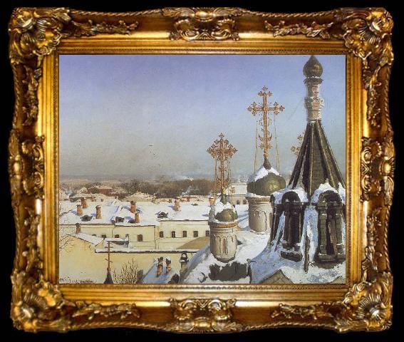 framed  Sergei Svetoslavsky View from the Window of the Moscwo College of Painting, ta009-2